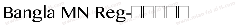 Bangla MN Reg字体转换